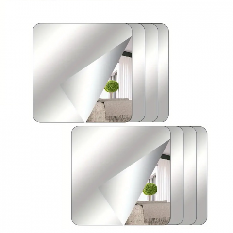Set 16 Bucati Oglinda Acrilica Patrat 15 x 15 cm [4]