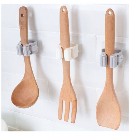 Set 2 Suporturi Adezive pentru Matura Mop sau Unelte cu Sustinere pana la 3 kg Alb [5]