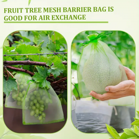 Saci din Plasa pentru  Protectie  Fructe si Legume, Anti-Insecte, Anti-Pasari, Anti-Rozatoare  Reutilizabili  cu Snur plasa protectie fructe si legume dedeman plasa protectie fructe insecte si pasari brico [6]