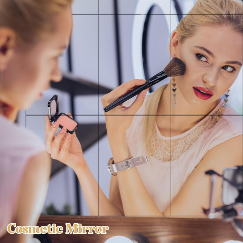 Set oglinzi acrilice  model dreptunghi 10x 15 cm, argintiu, oglinda acrilica perete mare decortiva dedeman dormitor rama ikea baie dedeman jysk  emag pret ieftin  mobexpert moderne ieftine leroy merlin autocolant  dreptunghi [10]