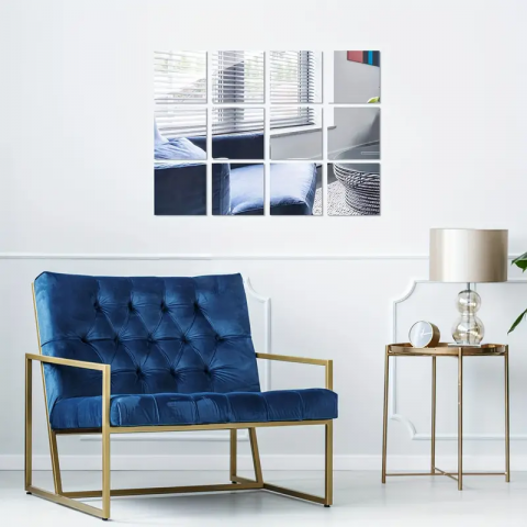 Set oglinzi acrilice  model dreptunghi 10x 15 cm, argintiu, oglinda acrilica perete mare decortiva dedeman dormitor rama ikea baie dedeman jysk  emag pret ieftin  mobexpert moderne ieftine leroy merlin autocolant  dreptunghi [11]