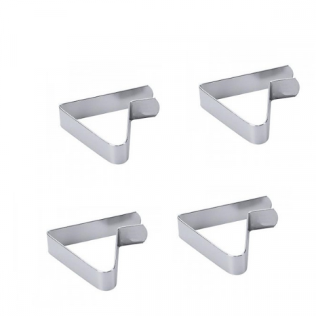 Set 4 Bucati Clema Fixare Fata de Masa din Otel 8 cm x 5 cm [4]