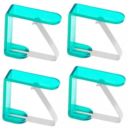 Set 4 Bucati Clema Fixare Fata de Masa din PVC si Otel [1]