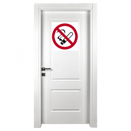 Set 4 Bucati Sticker No Smoking Autoadezive din PVC Diametru 11 cm