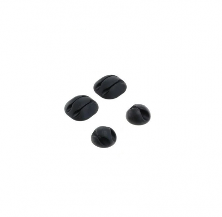 Set 4 Cleme pentru Organizarea Cablurilor Autoadezive Negru [3]