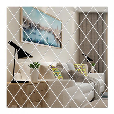 oglinzi decorative model romb autoadezive pentru hol baie bucatarie sufragerie din acril oglinzi moderne decorative dedeman ikea jumbo oglinda decorativa ieftina glixicom mobila sau perete [6]