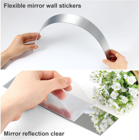 Set oglinzi acrilice  model dreptunghi  argintiu, oglinda acrilica perete mare decortiva dedeman dormitor rama ikea baie dedeman jysk  emag pret ieftin  mobexpert moderne ieftine leroy merlin autocolant  dreptunghi   35 x 8 cm glixicom [16]