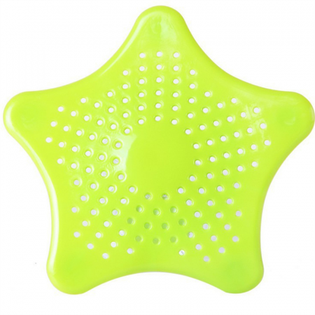 Sita Protectie Scurgere  cu Ventuze  din Silicon  pentru Chiuveta Cada Dus  Sifon  15 x 15 cm   Verde G Glixicom® [4]