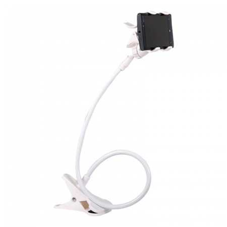 Suport Flexibil cu Brat si Clema Metalica, Rotatie 360 de Grade 50 cm Alb [2]