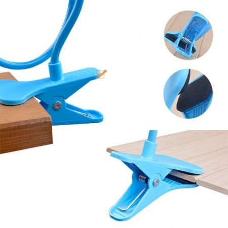 Suport Flexibil cu Brat si Clema Metalica, Rotatie 360 de Grade 50 cm Albastru [1]