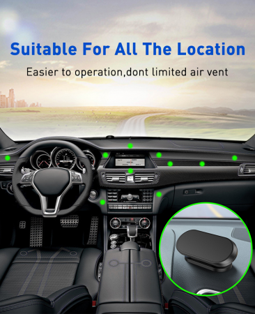 Suport Magnetic Multifunctional pentru Telefon, GPS, Tableta, Casa sau Auto, cu Rotire 360 Grade [1]