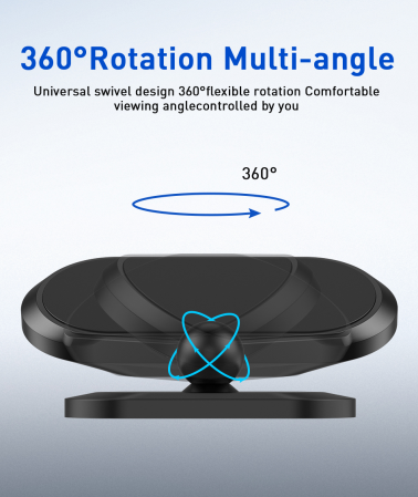 Suport Magnetic Multifunctional pentru Telefon, GPS, Tableta, Casa sau Auto, cu Rotire 360 Grade [2]