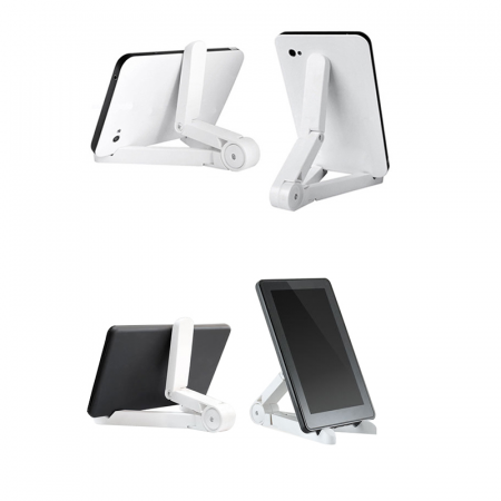 Suport pentru Tableta, E-reader sau Telefon Pliabil si Reglabil Alb