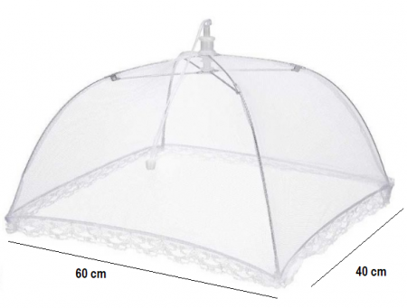 Umbrela Protectie  Alimente  de Tip Capac 60 x 40 cm  Alba [1]