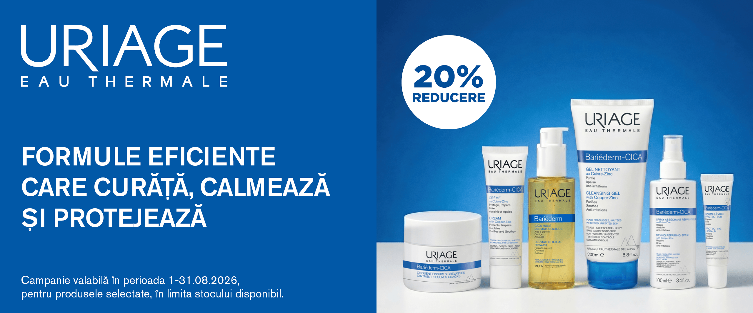 Promo URIAGE AUGUST Bariederm-CICA 20