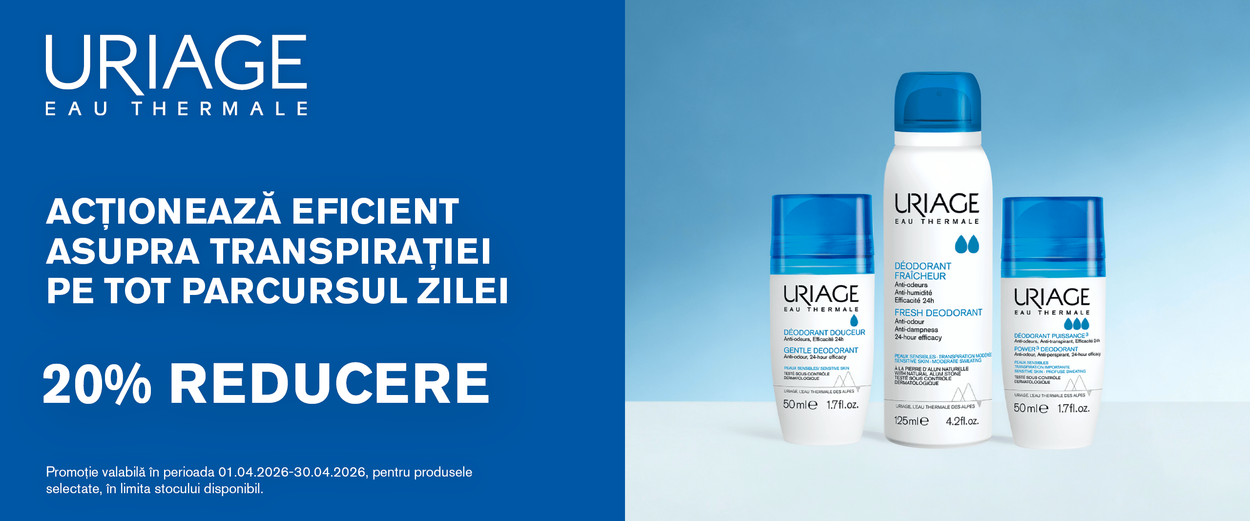 Promo Uriage aprilie deo