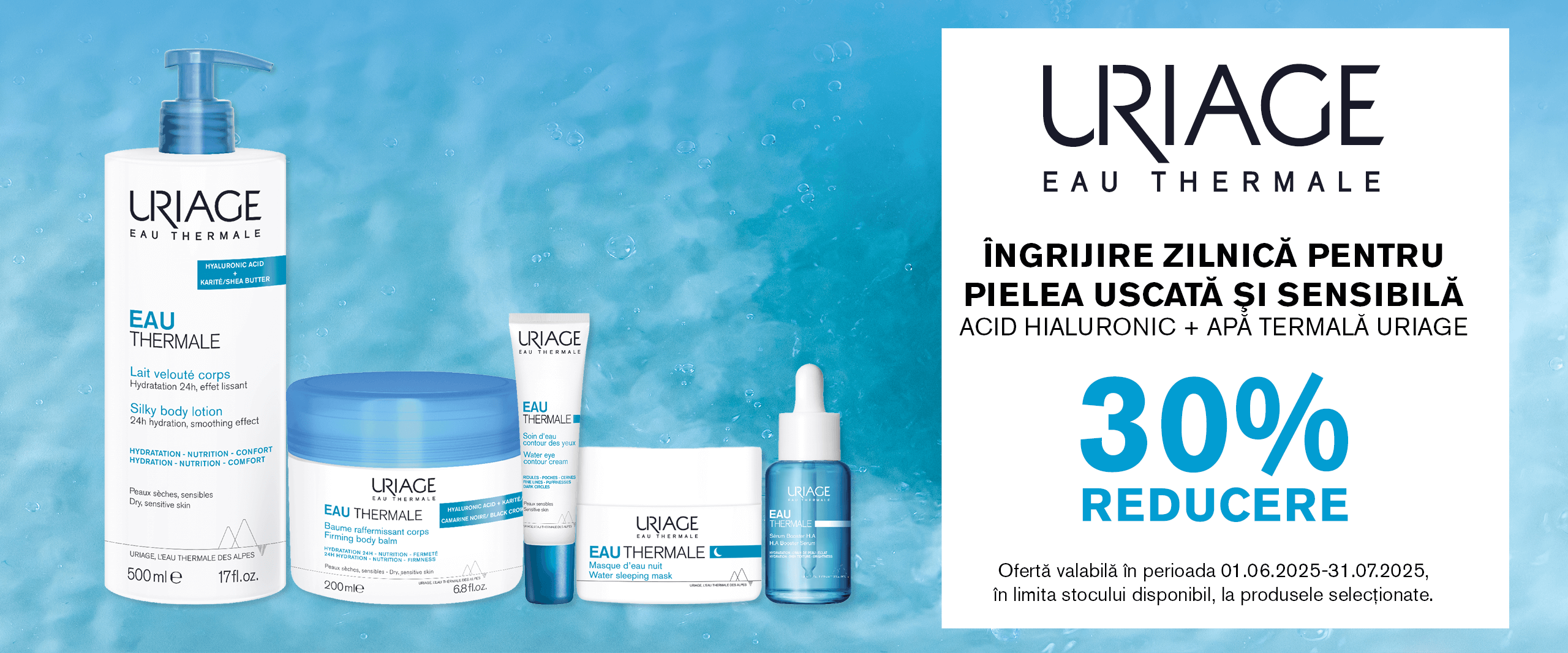 Promo Uriage Eau Thermale Iunie
