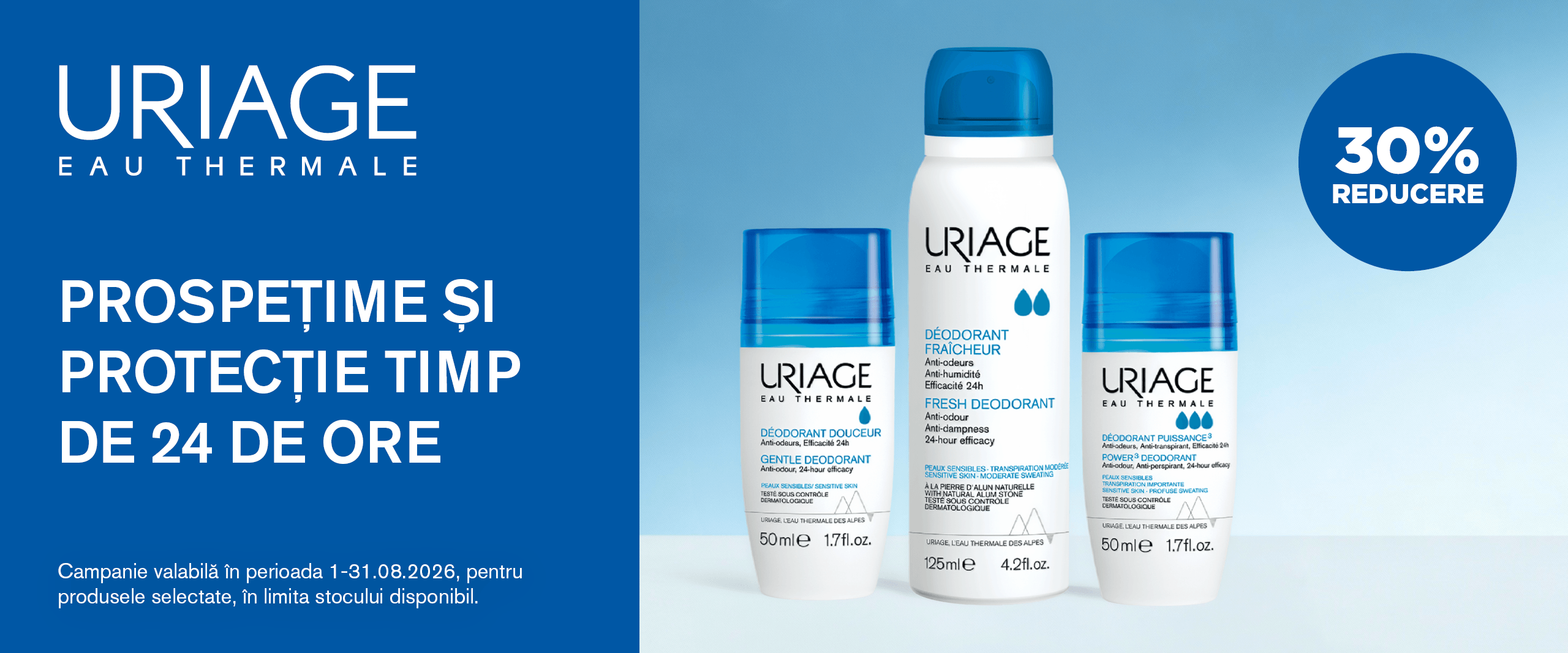 Promo AUGUST URIAGE Deo 30