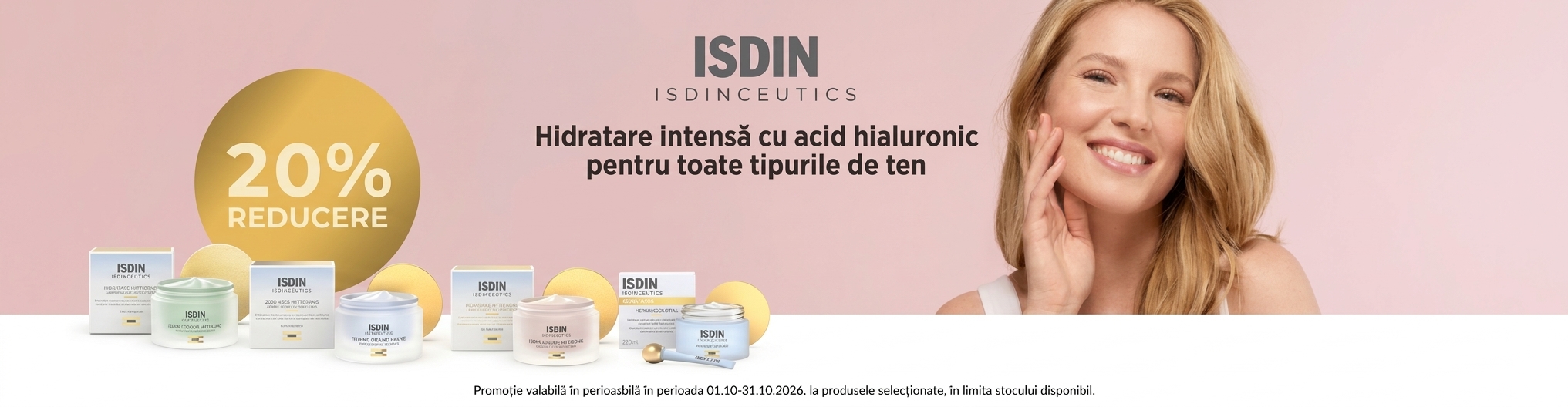 Promo ISDIN 20% isdinceutics OCTOMBRIE 2026