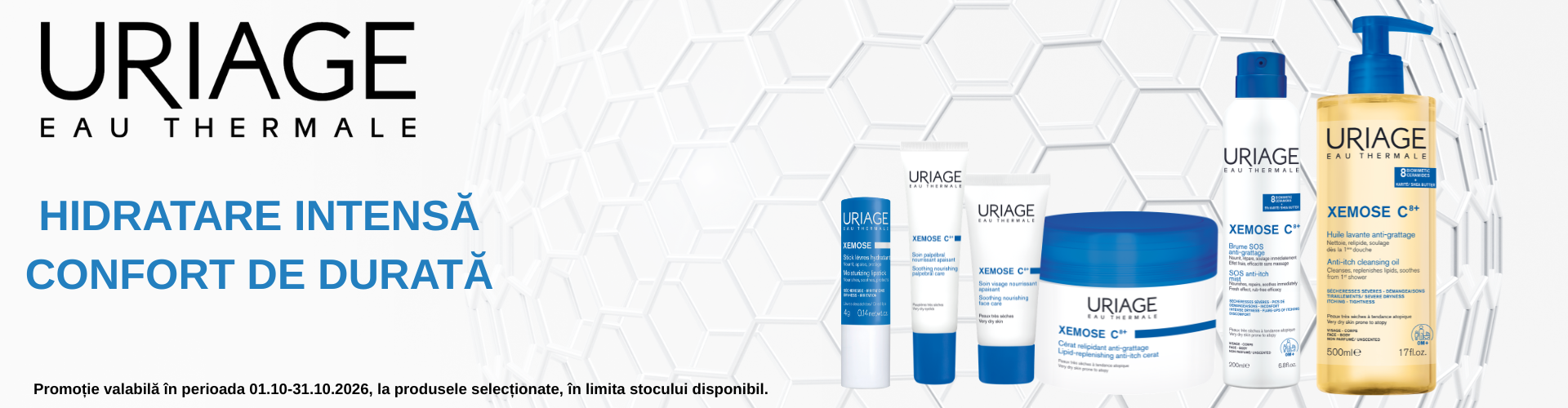 promo Uriage XEMOSE Octombrie 2026