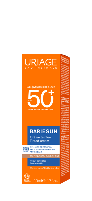 Crema colorata protectie solara BARIESUN nuanta GOLD SPF50+  50ml [3]