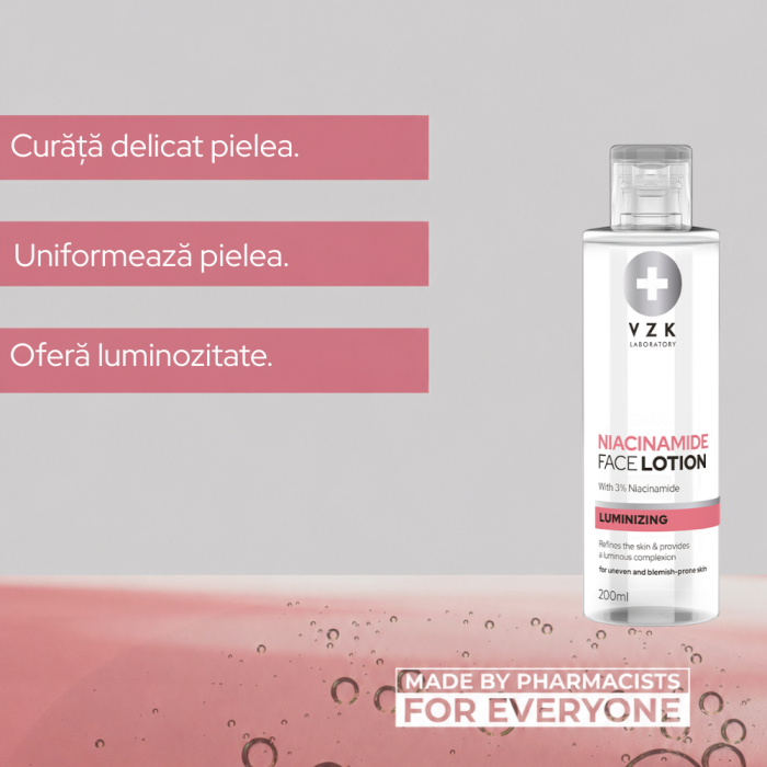 NIACINAMIDE LOTIUNE FACIALĂ, VZK, 200 ML [2]
