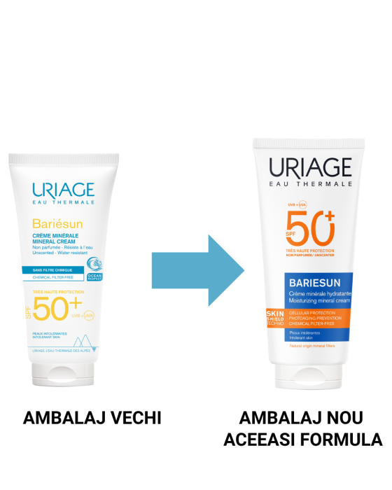 Crema minerala protectie solara BARIESUN, SPF50+ , 100 ml, Uriage [2]