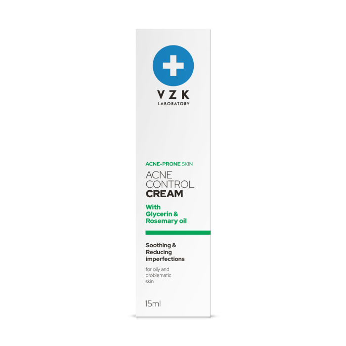 Crema pentru piele cu imperfectiuni, ACNE CONTROL, VZK, 15 ML [2]