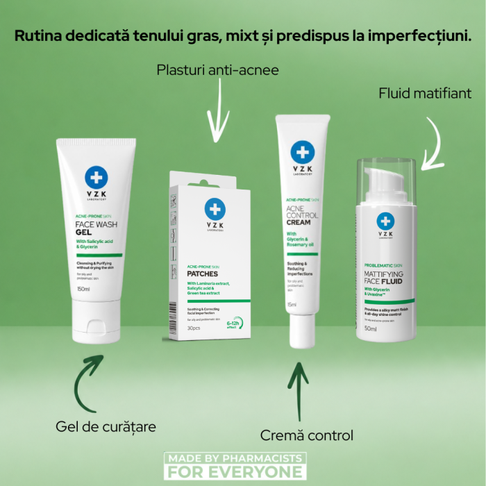 Crema pentru piele cu imperfectiuni, ACNE CONTROL, VZK, 15 ML [4]