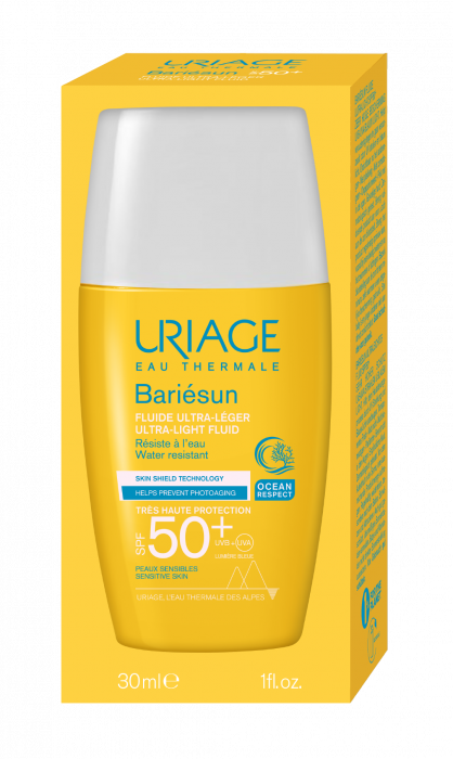 Fluid lejer protecție solară SPF50 Bariesun, 30ml, Uriage [2]