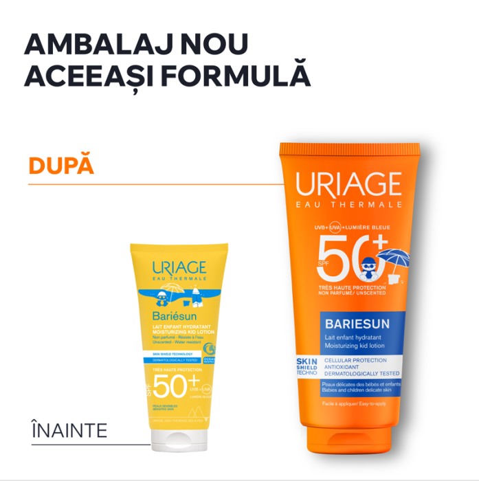 Lapte protectie solara copii BARIESUN SPF50+, 100ml, Uriage [8]