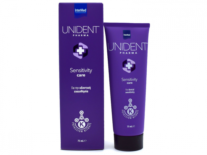 Pasta de dinti UNIDENT PHARMA Sensitivity Care, 75 ml, Intermed [2]