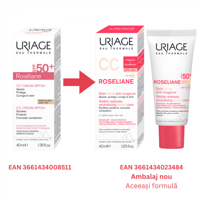 ROSELIANE Crema CC anti-roseata SPF 50 40 ml, Uriage [8]