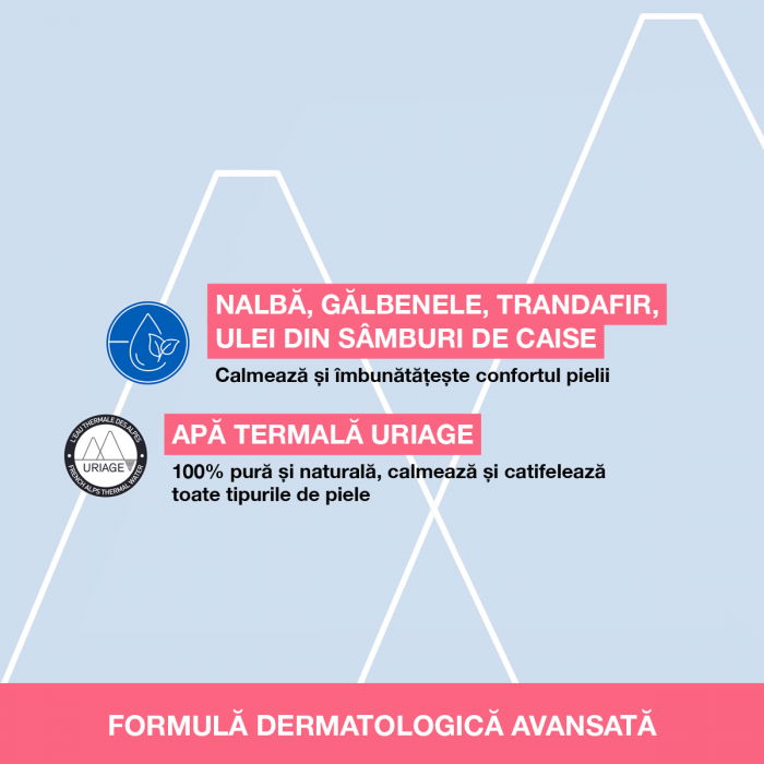ROSELIANE Fluid de curatare, ten roseata, 250 ml, Uriage [3]