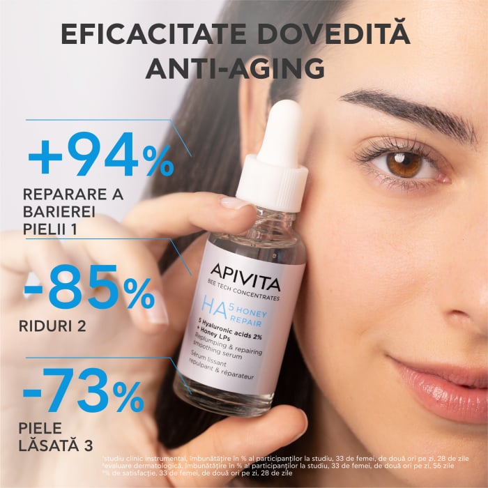 Ser reparator cu Acid Hialuronic, BEE TECH HA5, 30 ml, Apivita [2]