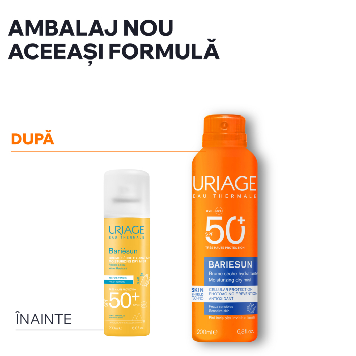 Spray uscat protectie solara SPF50+, BARIESUN , 200ml, Uriage [2]