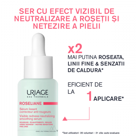 Rozaceea - ROSELIANE Ser anti-roseata, 30ml, Uriage