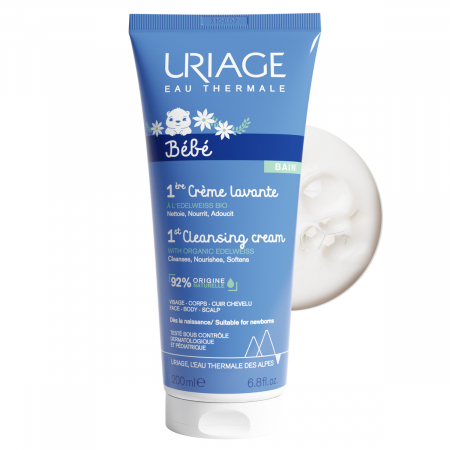 Curatare - 1er BEBE Crema de curatare 200 ml, Uriage