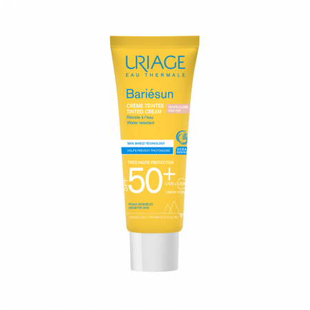 Fata - BARIESUN Crema colorata protectie solara SPF50+, GOLD,  50 ml, Uriage