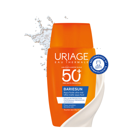 INGRIJIRE PERSONALA - Fluid protectie solara BARIESUN Ultra-MAT Aqua fluid SPF50+ , 50ml, Uriage