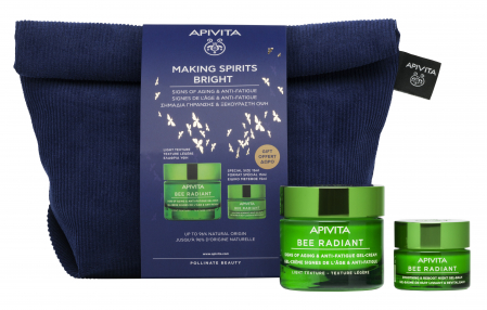 Hidratare - BEE RADIANT Pachet Crema lejera & Mini crema de noapte, Apivita