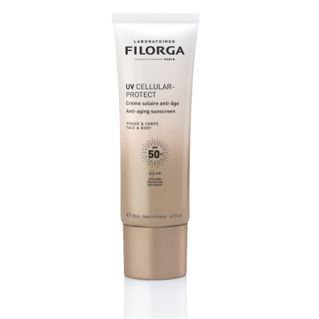 Fata si corp - Crema anti-imbatranire cu protectie solara foarte ridicata, pentru fata si corp UV CELLULAR-PROTECT SPF50+, 125ml, Filorga