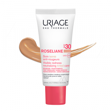 Crema CC anti-roseata cu SPF 30 Roseliane, 40 ml, Uriage