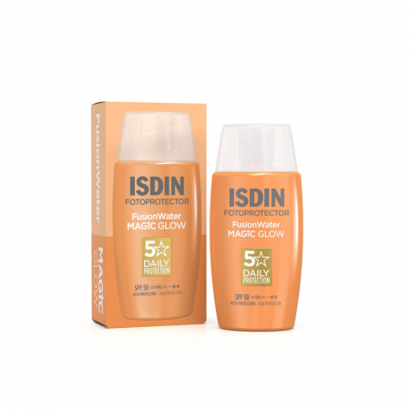 Crema de protectie solara pentru fata cu SPF 50, FOTOPROTECTOR Fusion Water MAGIC GLOW, 50ml, ISDIN [1]