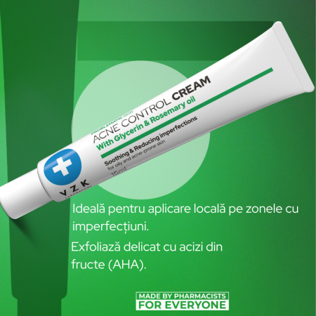 Crema pentru piele cu imperfectiuni, ACNE CONTROL, VZK, 15 ML [2]