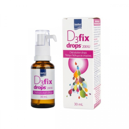 SANATATE - D3Fix Drops - Vitamina D picaturi, Intermed