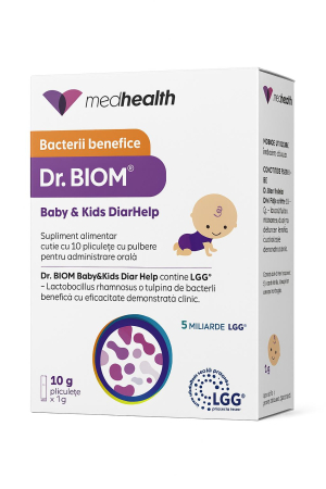 SANATATE - Dr. Biom Baby&Kids Diar Help, Medhealth, 10 plicuri