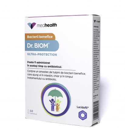 SANATATE INTESTINALA - Dr. BIOM Ultra- Protection, 10 capsule, Medhealth