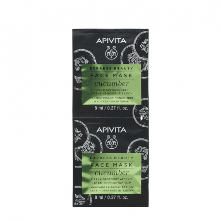 Hidratare - Express masca castravete hidratare, 2X8 ml, Apivita