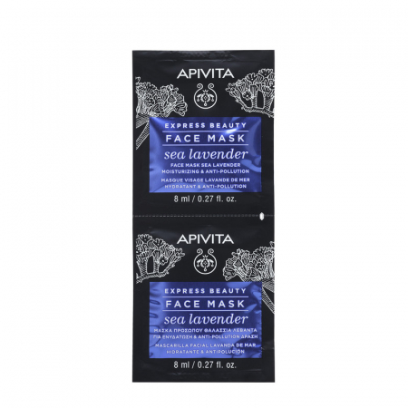 Hidratare - Express masca lavanda miere hidratanta, 2X8 ml, Apivita